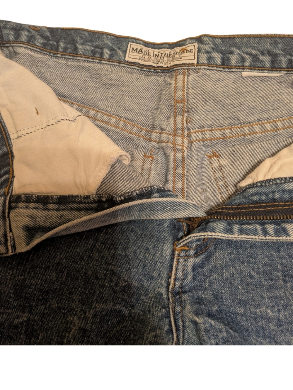 3/$15 Vintage Made in the Shade Denim High Rise Mom Shorts 90s - 26 - Picture 5 of 12